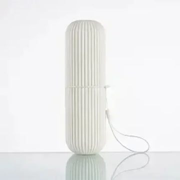 organisateur brosse dents portable rose blanc gris vert rayé moderne imperméable eco friendly PVC