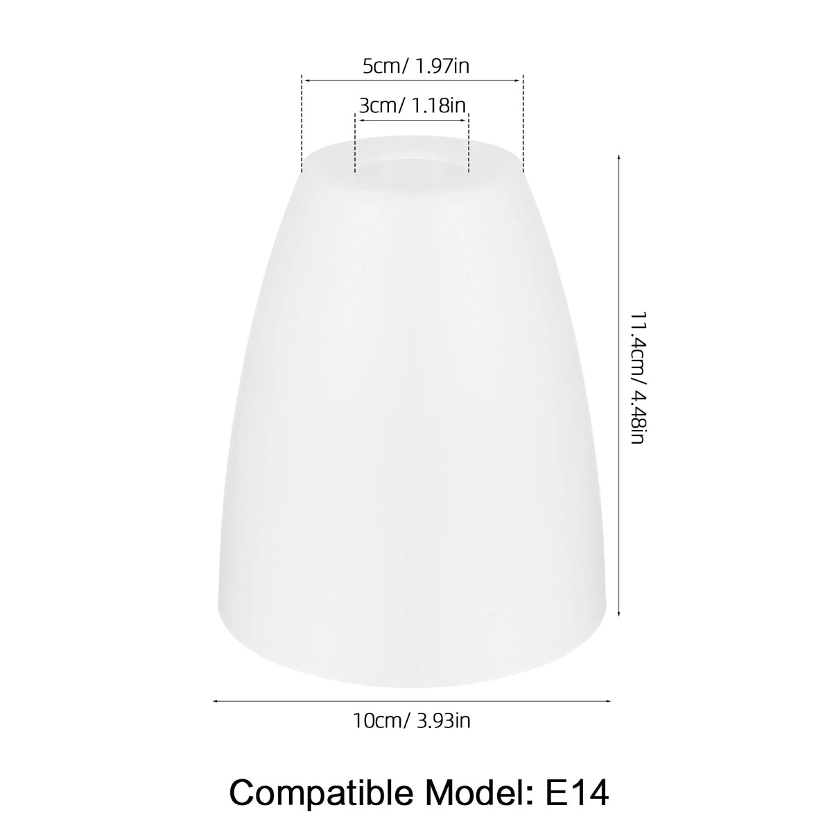 abat jour blanc moderne plastique opacique tringle lampes tables lampadaires 10cm 11.4cm