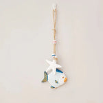 décoration murale artisanale hippocampe poisson coquillages étoile mer marine enfant chambre