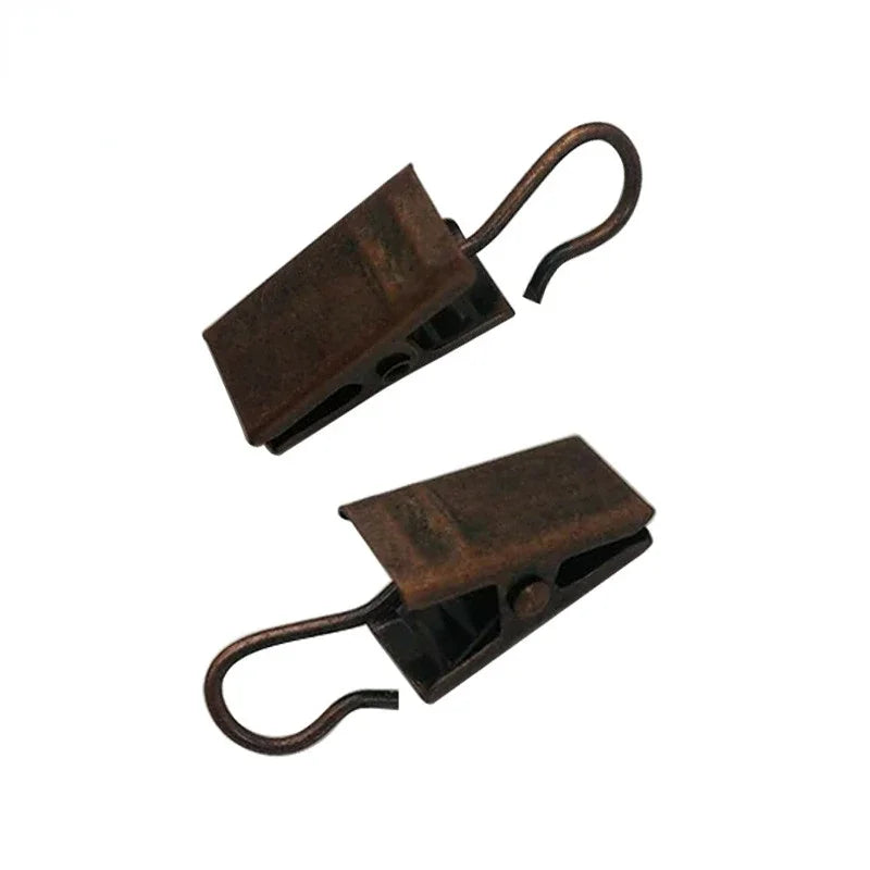 pinces rideau modernes blanc doré bronze noir mat opaques crochet rideau polonais accessoires fenêtre