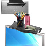 support pliable clips noir texture diamantée moderne porte crayons tasse agrafeuse télécommande plante pompe