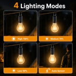 lampe solaire rechargeable usb transparent vintage camping barbecueextérieur portable étanche filtre auto
