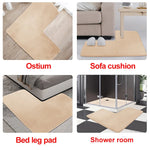 tapis bain doux moderne beige sapphire blue coffee grey lake blue mousse mémoire forme
