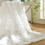 rideau blanc fleur brodé tulle transparent romantique fenêtre française anneaux suspensionhôtel maison pastorale