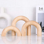 arches bois naturel blanc noir modernes intérieur décoration minimaliste