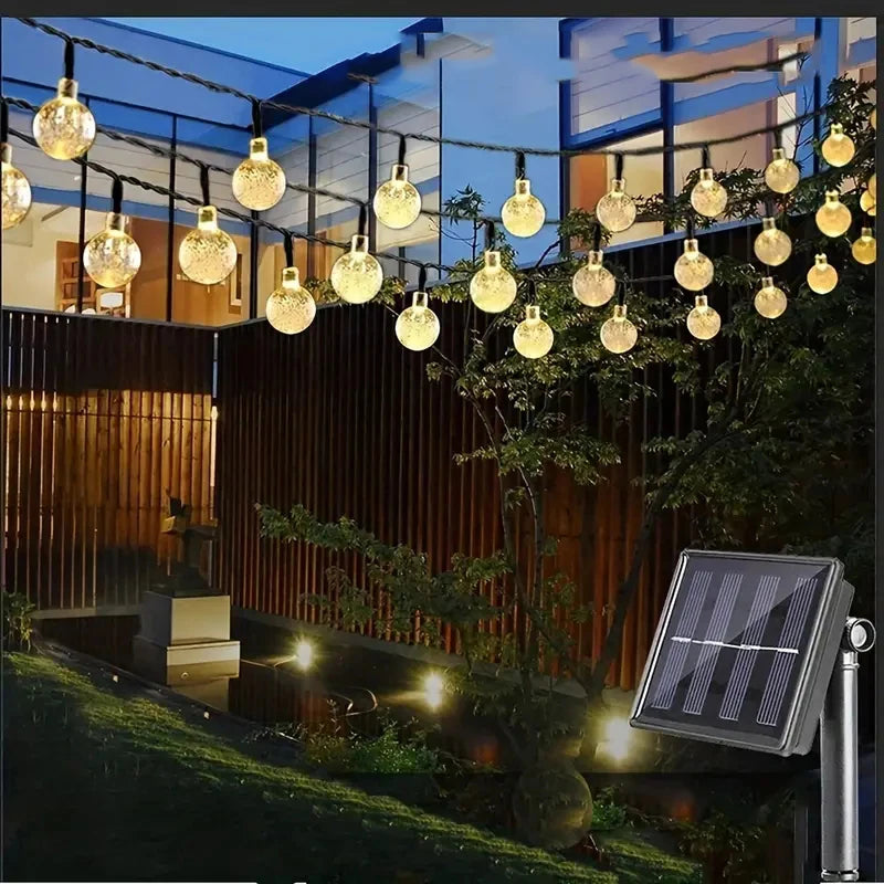 guirlande lumineuse solaire translucides multicolore violet rouge vert bleu jaune blanc chaud clips modernes