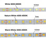 ruban led bleu blanc moderne adhésif 3000k 4500k 6500k 100led/m 3m