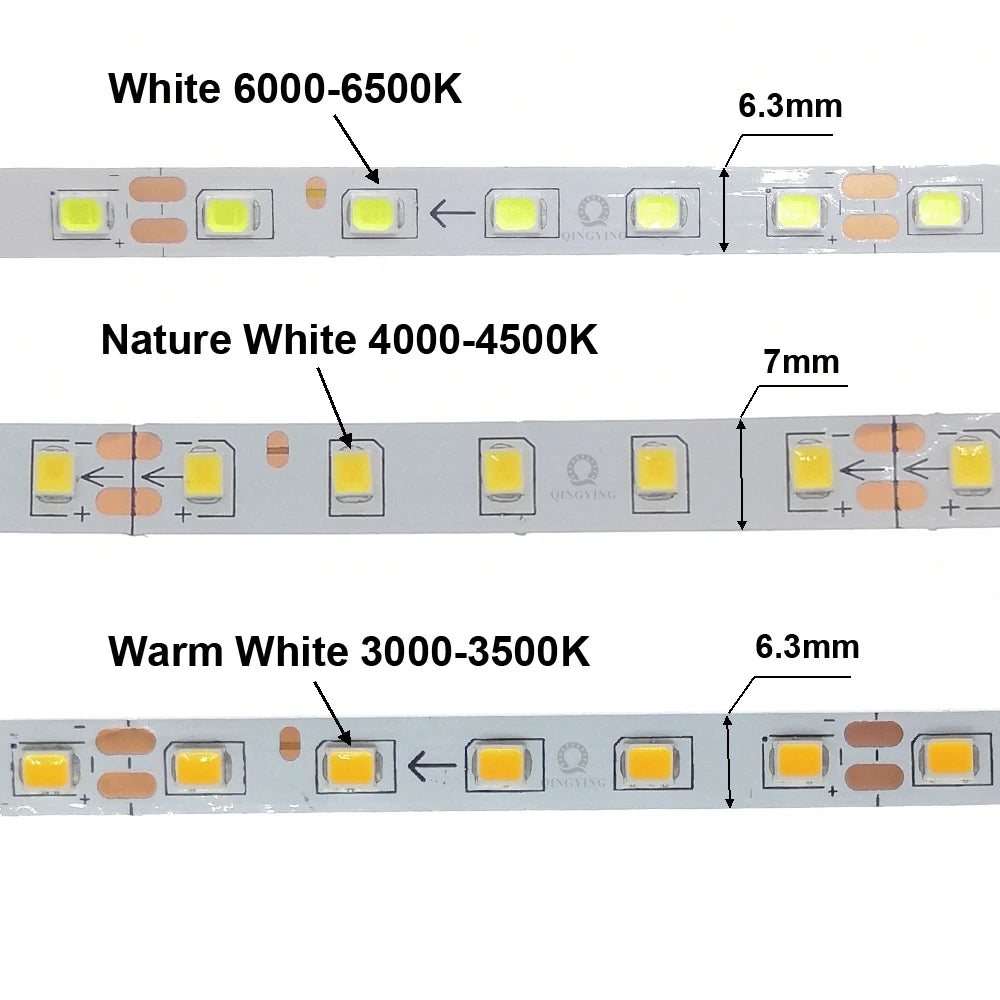 ruban led bleu blanc moderne adhésif 3000k 4500k 6500k 100led/m 3m