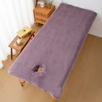couverture massage bleu marine uni douce taille 180x80cm moderne confortable tranchant cou inclusion