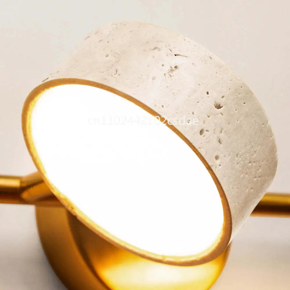 applique murale led or blanc texture granulée moderne éclairage cuisine chambre salon