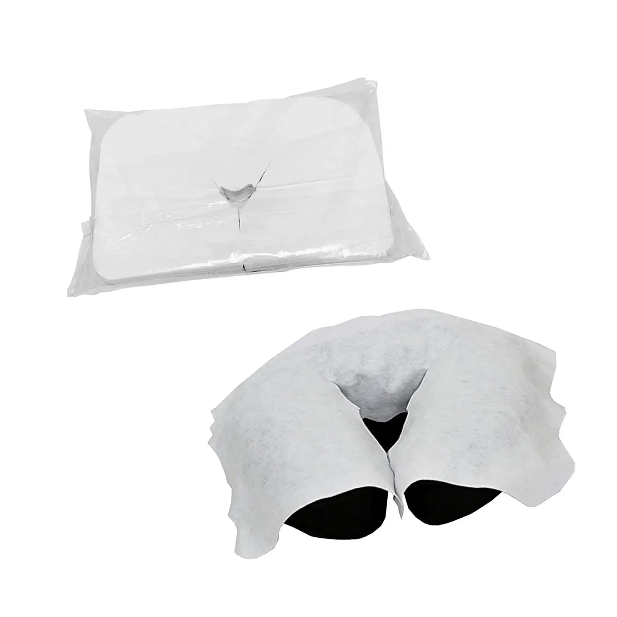 serviettes jetables visage spa massage blanc texture douce opaques ergonomiques relaxation voyage fixations