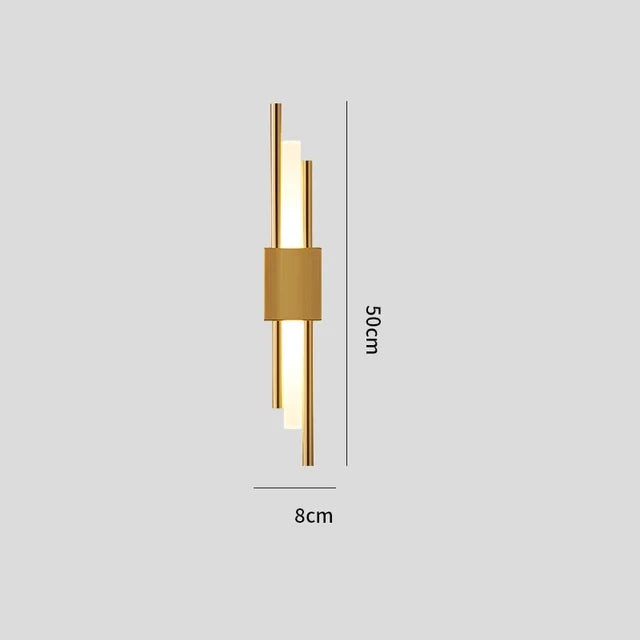 applique murale led moderne or blanc rectangulaire minimaliste 220v 110v 90 260v