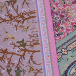 tapis ornements floraux motifs géométriques rouge beige bleu rose vert classique traditionnel miniature