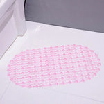 tapis bain rose violet reseau billes pvc anti dérapant moderne ventouses salle bain
