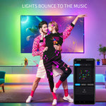 contrôleur lumière led wifi 28 touches 2048 pixels ws2812b ws2811 app vert blanc moderne