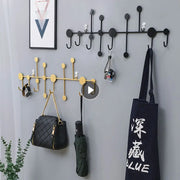 porte manteaux mural adhésif modernes crochets métalliques minimaliste tríangles triangles doré noir