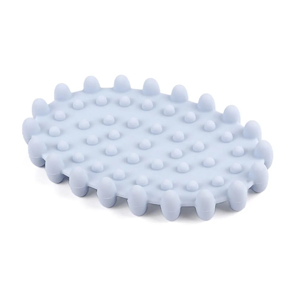 supports savon moderne boîtes savon antidérapants texturés bleu gris beige egouttoirs salles bain cuisine