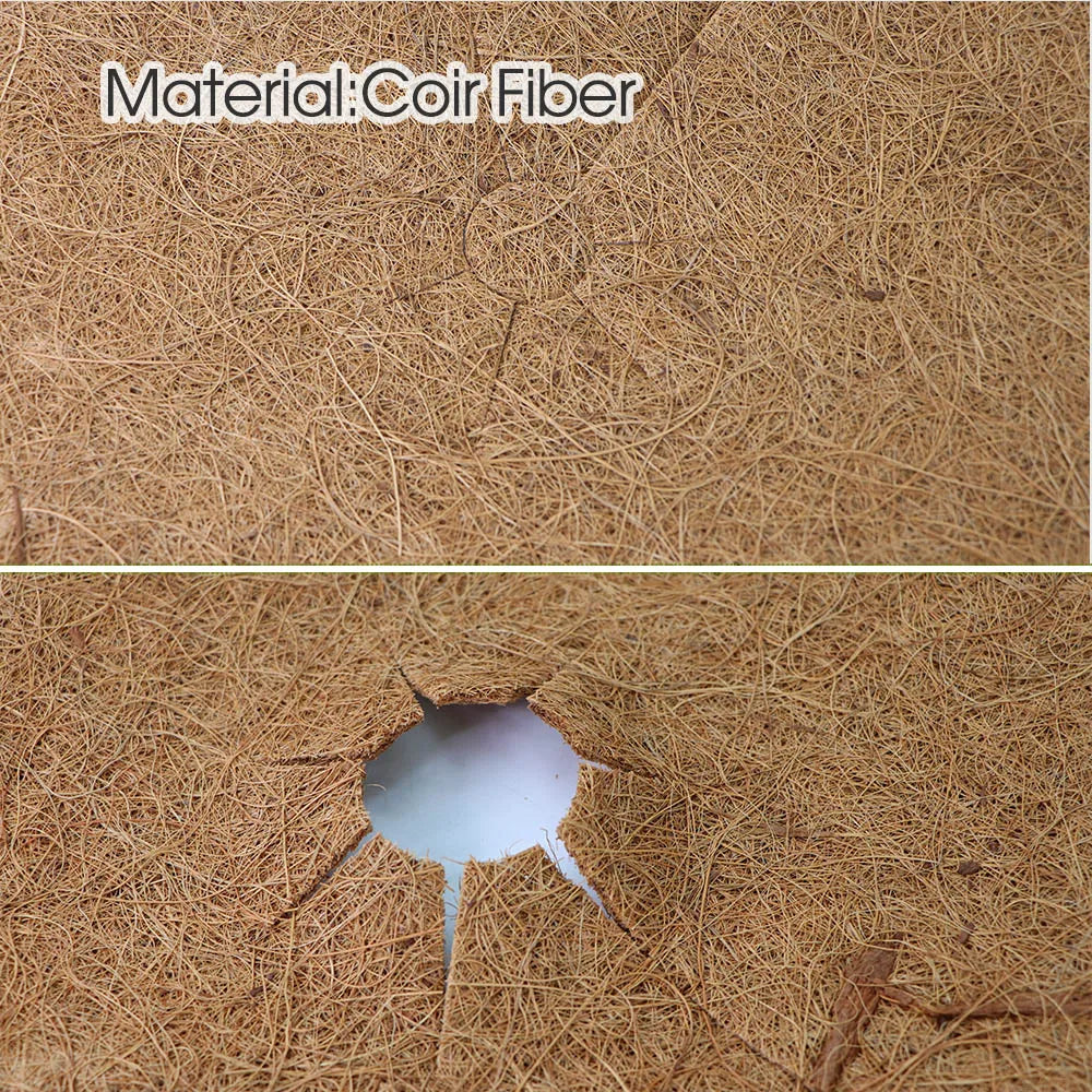 tapis sol fibre coco marron clair naturel rustique 30cm 35cm 40cm 45cm 3mm epaisseur