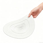 tapis antidérapant silicone protection disque vinyle plateau turntable diamètre 31cm blanc noir