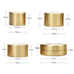 boîte thé dorée moderne boîte thé scellée étanche rangement capsules thé noir