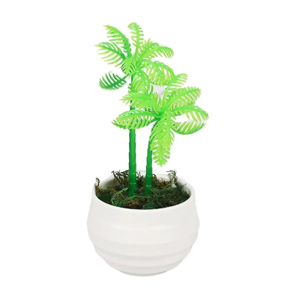 plantes artificielles vertes moderne pot blanc décoration extérieur feuilles simples anniversaire exposition réaliste