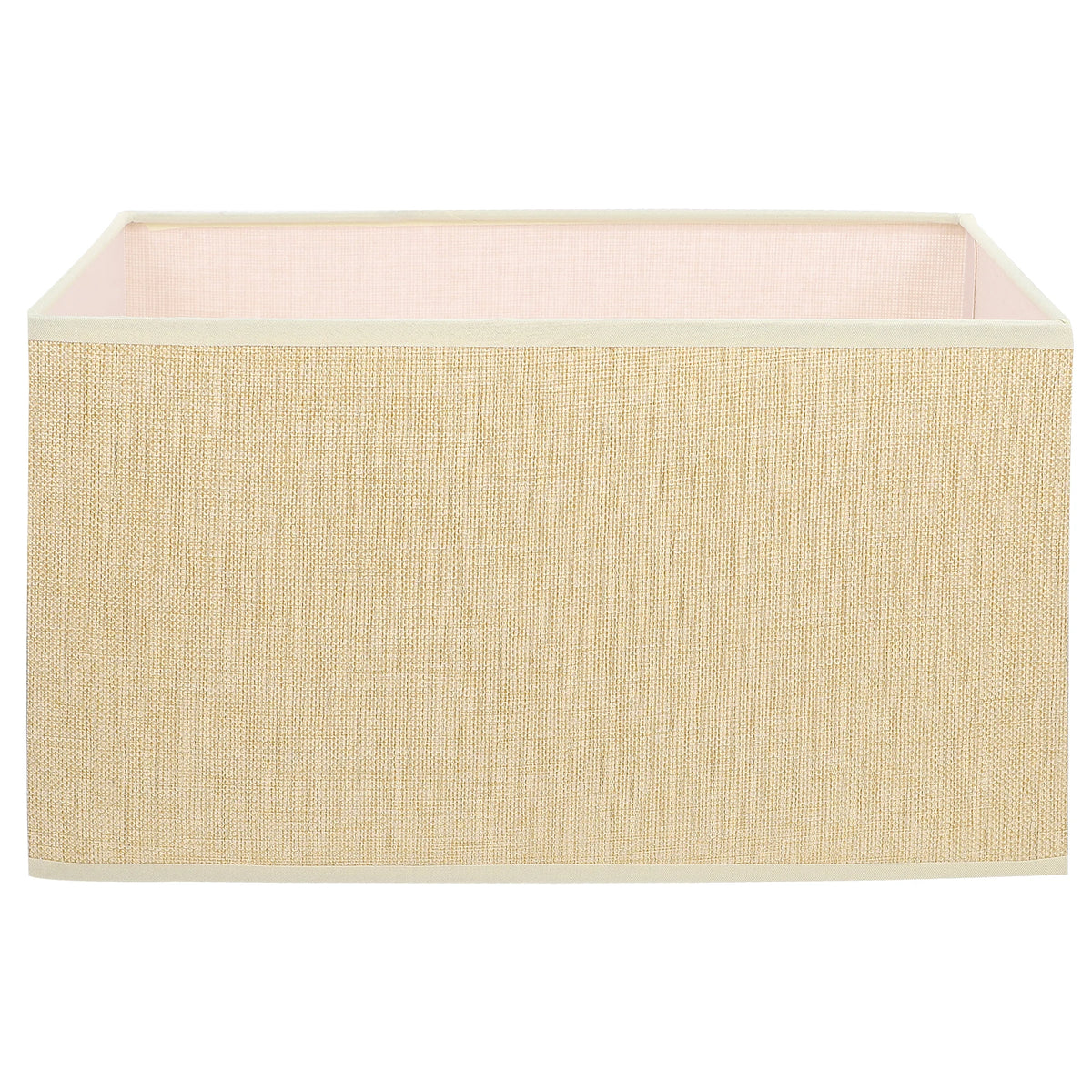 abat jour rectangulaire moderne tissu lin beige clair rose pâle opacité tringle