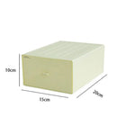 boîtes tiroirs blanc vert clair texture mat opaques modernes poignées stockage organisation domicile