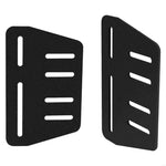 supports tête lit noir métal texturé aspect mat industriels vis boulons minimalistes fixations métalliques