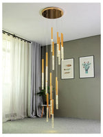 suspension lumineuse moderne or blanc brillantes élégante verre fixée chaînes