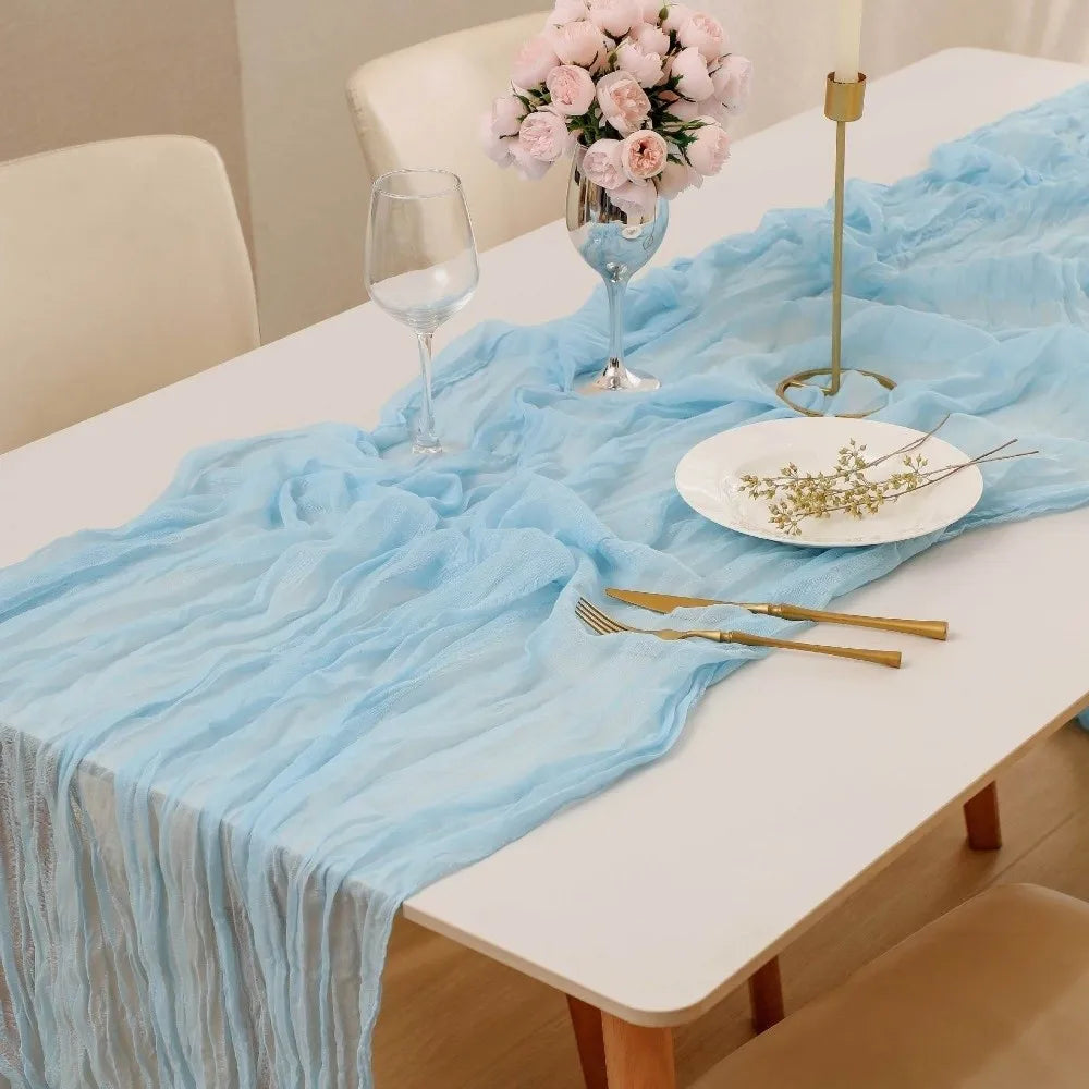 serviette table moderne élégante rayures horizontales jaune bleu violet orange 90 180 cm