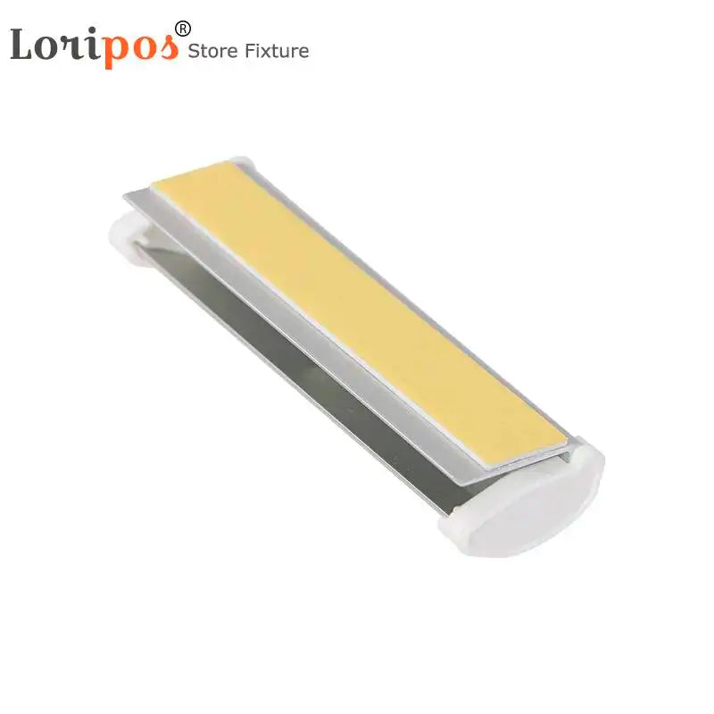 supports papier adhésifs blancs modernes carrés métal 7.5cm 10 pièces
