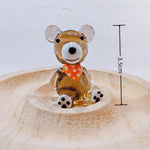 ornements maison figurines animaux céramique couleurs variées cartoon motifs simples