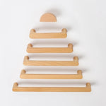 poignées meuble bois naturel brun minimaliste nordique grain arrondi éco designintérieur