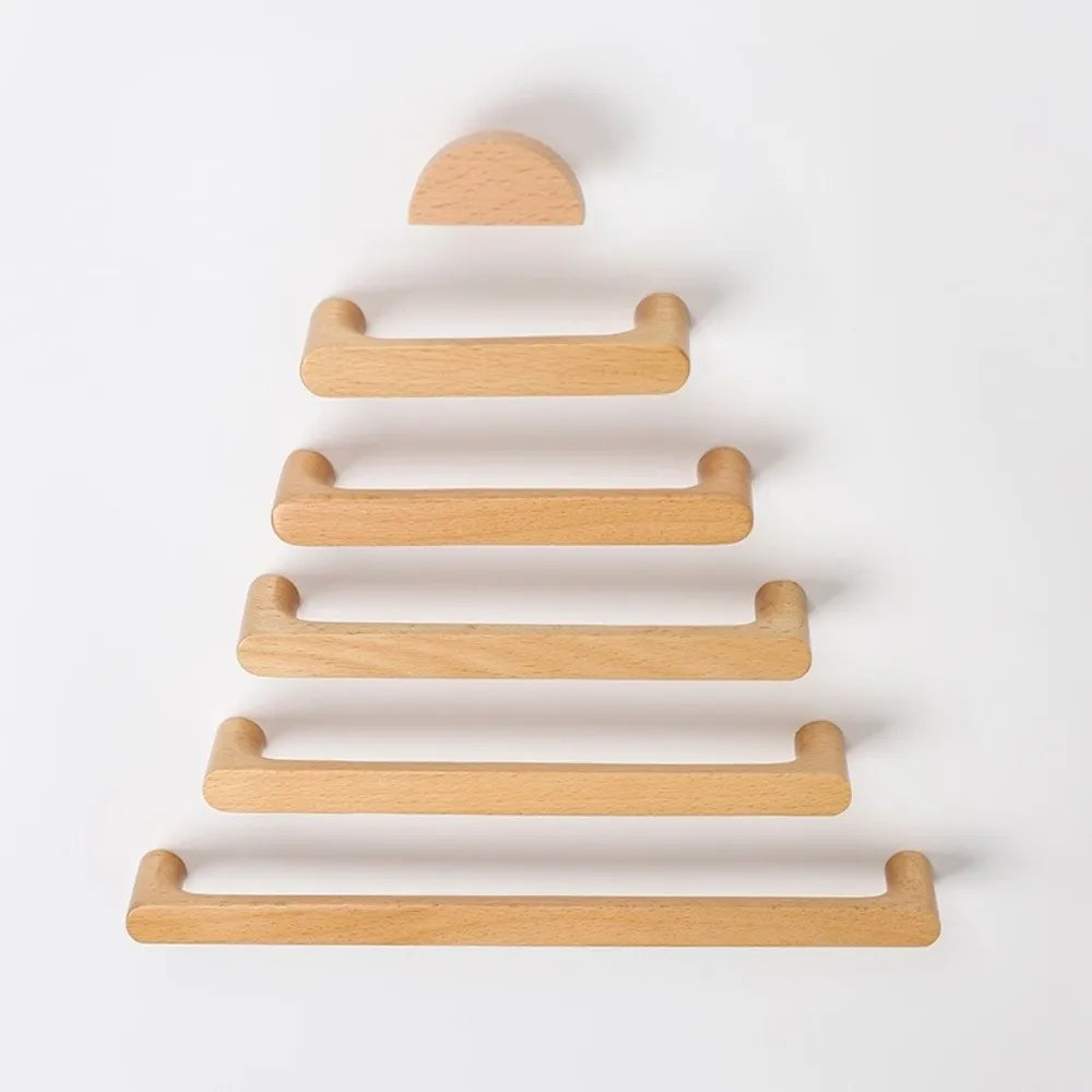 poignées meuble bois naturel brun minimaliste nordique grain arrondi éco designintérieur
