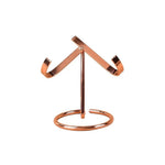 Support bijoux noir argent doré clips base circulaire moderne minimaliste salon respectueux environnement