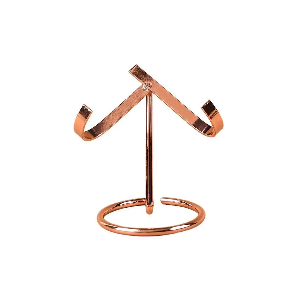 Support bijoux noir argent doré clips base circulaire moderne minimaliste salon respectueux environnement