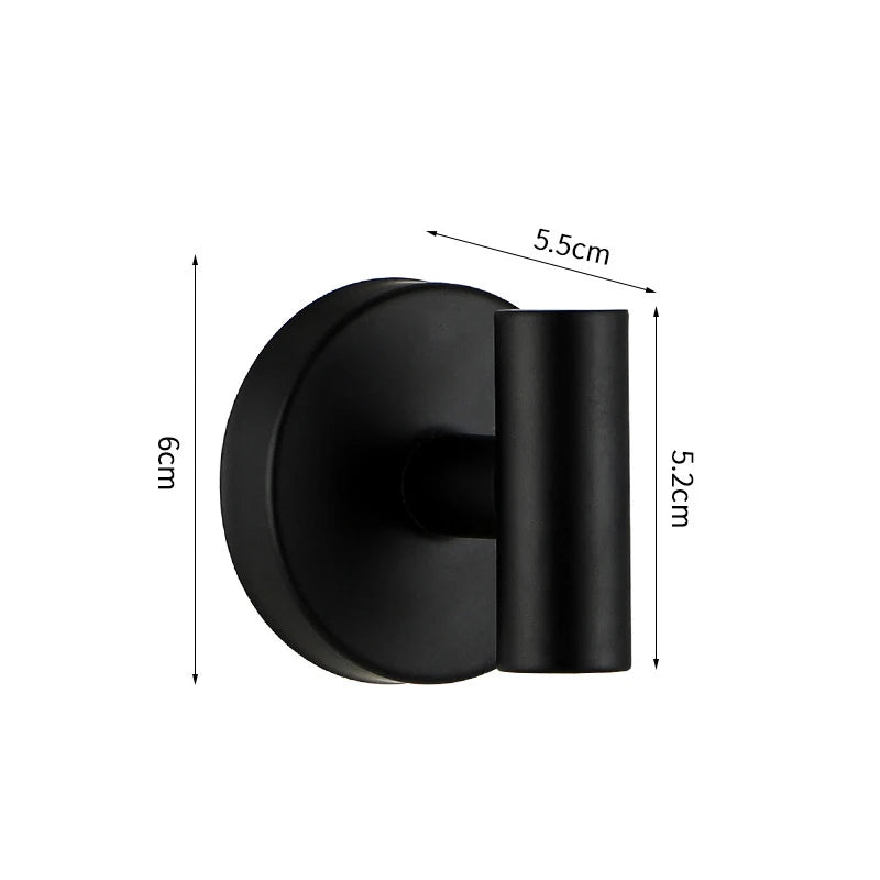 porte serviette moderne porte clés mural succion cup acier inoxydable noir blanc doré minimaliste