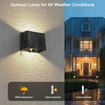 lampe murale solaire détecteur mouvement contemporaine texture tissu noire led extérieure autonomie ip65