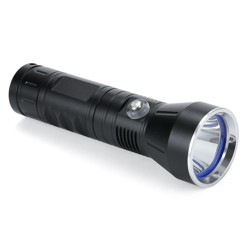 lampe poche plongée led 30w 3000lumens étanche 100m rechargeable tactique robuste