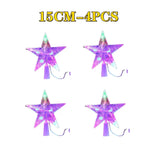 décoration multicolore étoiles lumineuses led transparentes moderne guirlande fête noël mariage