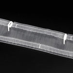 ruban polyester polonais blanc classique 75mm large clips inclusion différentes longueurs