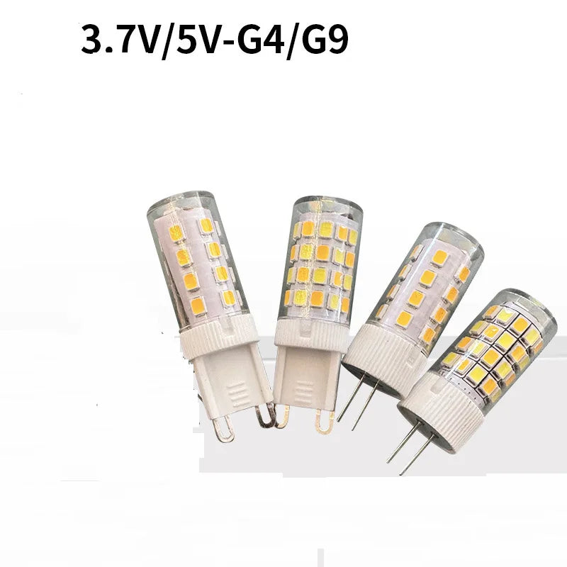 ampoule led 3w blanc moderne carrés jaunes verts 2700k 6500k g9 cct