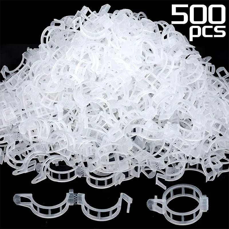 clips végétation transparent clips plastique utilitaire jardin 100pcs 200pcs 300pcs 500pcs 50pcs fixations