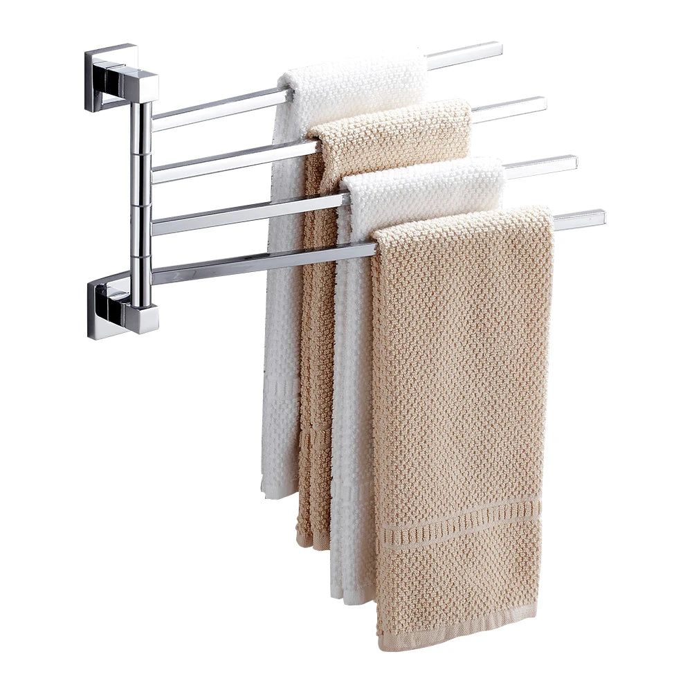 porte serviettes mural chrome lisse moderne vis fixations serviettes 415mm longueur