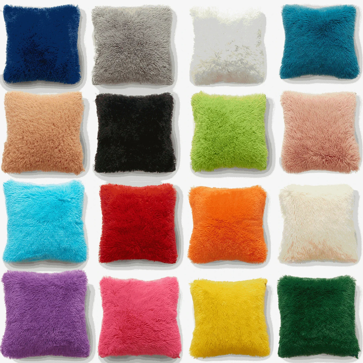 taies d'oreiller imprimées moderne pelucheuses couleurs variées imperméables respectueuses environnement