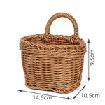 paniers rangement rotin tressé marron clair respectueux l'environnement utilisation multiple organisation cuisine fruits légumes