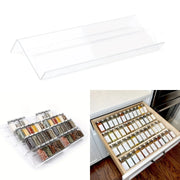 plateau rangement transparent épices tiroir cuisine organisation supports acrylique moderne minimaliste