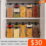 Organisation de cuisine avec boîtes de rangement empilables modernes