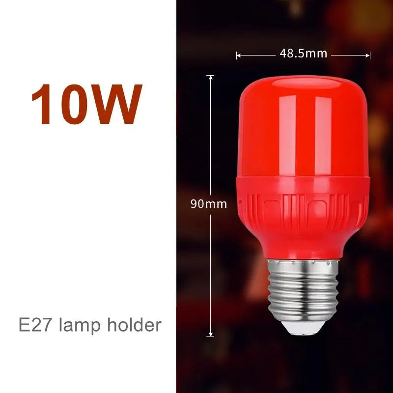 ampoule led rouge 10w 15w 30w 5w spot haute luminosité éclairage moderne e27
