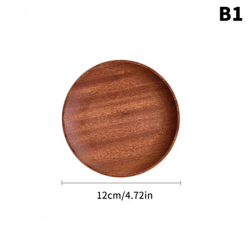assiettes bois marron minimaliste modernes assiettes rectangulaires ovales rondes muffin tasse cuillère